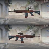 【STEAM】-国服-完美平台-Csgo2-游戏装备交易-SG 553（纪念品） | 辐射警告 (略有磨损)