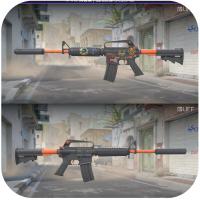  【STEAM】-国服-完美平台-Csgo2-游戏装备交易-M4A1 消音型 | 氮化处理 (久经沙场)